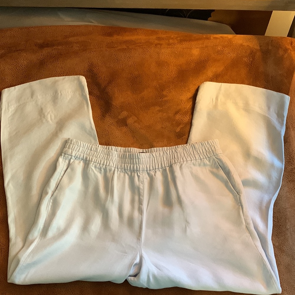 J Crew Linen Blend Wide Leg Pants size 18